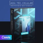 Pack 200 Artes editáveis no canva - Assistência técnica de celular +Legendas