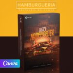 Pack 200 Artes editáveis no canva - Hamburgueria +Legendas