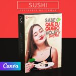 Pack 200 Artes editáveis no canva - Sushi +Legendas