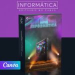 Pack 200 Artes editáveis no canva - informática +Legendas