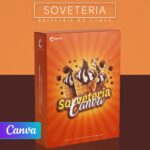 Pack 50 Artes editáveis no canva - Sorveteria +Stories
