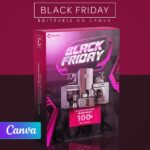 Pack 65 Artes editáveis no canva - Black Friday +Stories