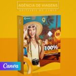 Pack 70 Artes editáveis no canva - Agência de Viagens +Stories