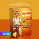 Pack 80 Artes editáveis no canva - Pizzaria +Stories