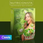 Pack 85 Artes editáveis no canva - Nutricionista +Stories