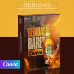 Pack 90 Artes editáveis no canva - Bebidas +Stories