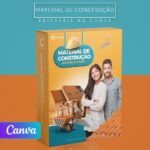 Pack 90 Artes editáveis no canva - Material de construção+Stories