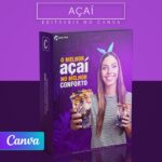 Pack 200 Artes editáveis no canva - Açaí +Legendas