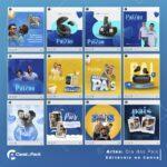 Pack 100 Artes editáveis no canva - Dia dos pais+Stories - Imagem 4
