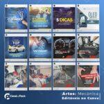 Pack 30 Artes editáveis no canva - Mecânica - Imagem 4