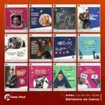 Pack 40 Artes editáveis no canva - Escola de inglês +Stories - Imagem 4