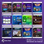 Pack 10 Artes editáveis no canva - jogos online - Imagem 2