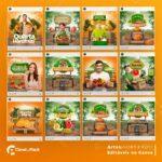 Pack 10 Artes editáveis no canva - Hortifrúti - Imagem 2