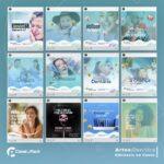 Pack 100 Artes editáveis no canva - dentista, odontologia +Stories - Imagem 2