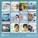 Pack 100 Artes editáveis no canva - dentista, odontologia +Stories - Imagem 9