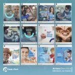 Pack 100 Artes editáveis no canva - dentista, odontologia +Stories - Imagem 8