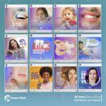 Pack 100 Artes editáveis no canva - dentista, odontologia +Stories - Imagem 6