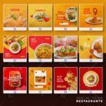 Pack 260 Artes editáveis restaurante - Photoshop psd - Imagem 8