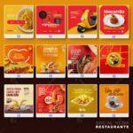 Pack 260 Artes editáveis restaurante - Photoshop psd - Imagem 7