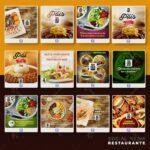 Pack 260 Artes editáveis restaurante - Photoshop psd - Imagem 4