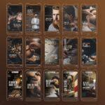 Pack 130 Artes editáveis no canva - Barbearia +Stories - Imagem 7