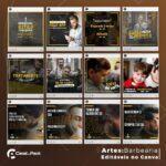 Pack 130 Artes editáveis no canva - Barbearia +Stories - Imagem 12