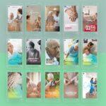 Pack 15 Artes editáveis no canva - Cuidados com idosos +Stories - Imagem 5