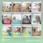 Pack 15 Artes editáveis no canva - Cuidados com idosos +Stories - Imagem 4