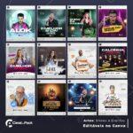 Pack 150 Artes editáveis no canva - Shows e eventos (1.0) +Stories - Imagem 9