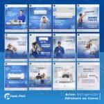 Pack 20 Artes editáveis no Canva - Refrigeração +Stories - Imagem 2
