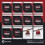 Pack 200 Artes editáveis no canva - Black Friday + Legendas - Imagem 2