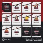 Pack 200 Artes editáveis no canva - Black Friday + Legendas - Imagem 7
