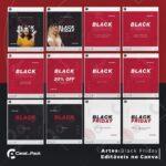 Pack 200 Artes editáveis no canva - Black Friday + Legendas - Imagem 4