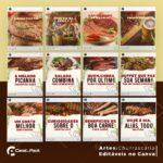Pack 200 Artes editáveis no canva - Churrascaria + Legendas - Imagem 2