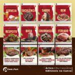 Pack 200 Artes editáveis no canva - Churrascaria + Legendas - Imagem 10