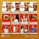Pack 200 Artes editáveis no canva - Hamburgueria +Legendas - Imagem 2