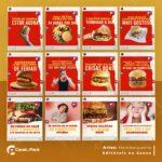 Pack 200 Artes editáveis no canva - Hamburgueria +Legendas - Imagem 10