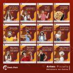 Pack 200 Artes editáveis no canva - Pizzaria +Legendas - Imagem 2