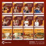 Pack 200 Artes editáveis no canva - Pizzaria +Legendas - Imagem 11