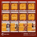 Pack 200 Artes editáveis no canva - Pizzaria +Legendas - Imagem 6