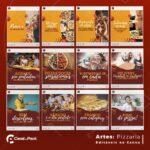 Pack 200 Artes editáveis no canva - Pizzaria +Legendas - Imagem 4