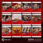 Pack 200 Artes editáveis no canva - Sushi +Legendas - Imagem 8