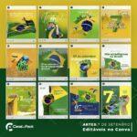 Pack 30 Artes editáveis no canva - 7 de Setembro - Imagem 3