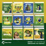 Pack 30 Artes editáveis no canva - 7 de Setembro - Imagem 2
