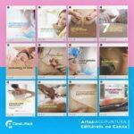 Pack 30 Artes editáveis no canva - Acupuntura +Stories - Imagem 2
