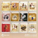 Pack 30 Artes editáveis no canva - Ano novo - Imagem 2