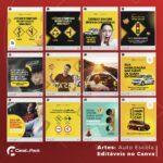 Pack 30 Artes editáveis no canva - Auto escola +Stories - Imagem 3