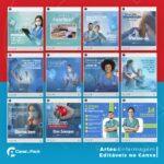 Pack 30 Artes editáveis no canva - Enfermagem +Stories - Imagem 2