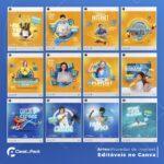 Pack 40 Artes editáveis no canva - Provedor de internet +Stories - Imagem 4