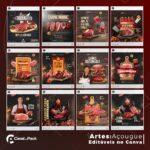 Pack 40 Artes editáveis no canva - Açougue +Stories - Imagem 2